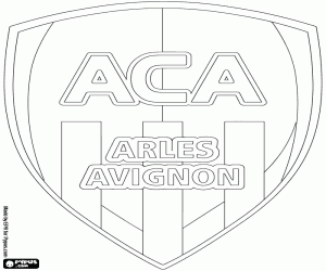 Logo of Athletic Club Arles-Avignon coloring page