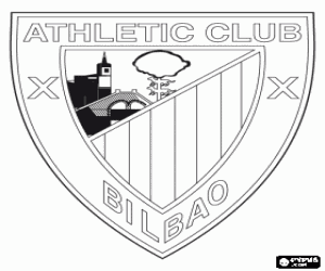 Logo of Athletic Club de Bilbao coloring page