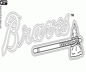 Logo of Atlanta Braves coloring page