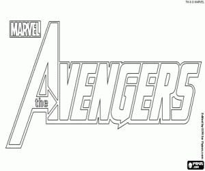 Logo of the Avengers, The Avengers coloring page