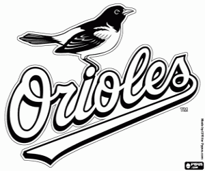 Logo of Baltimore Orioles coloring page