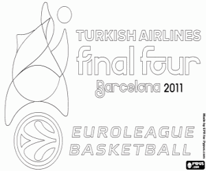 Logo Barcelona 2011 Final Four coloring page