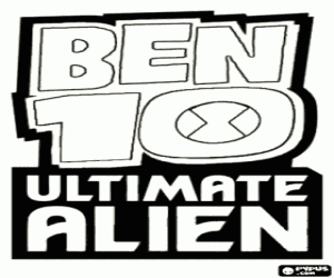 Logo of Ben 10 Ultimate Alien coloring page
