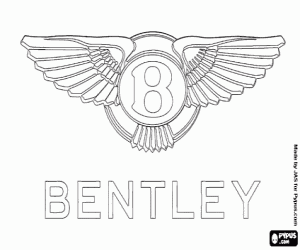 Logo of Bentley coloring page