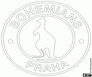 Logo of Bohemians Praha coloring page