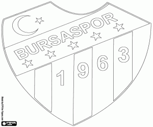 Logo of Bursaspor coloring page