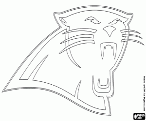 Logo of Carolina Panthers coloring page