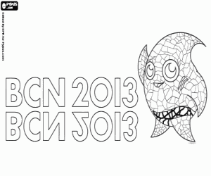Logo Championship Barcelona 2013 coloring page