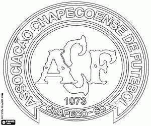 Logo of Chapecoense coloring page