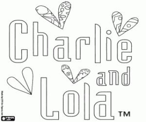 Logo of Charlie and Lola coloring page