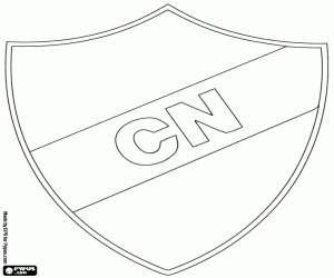 Logo of the Club Nacional coloring page