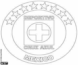 Logo of Cruz Azul FC coloring page