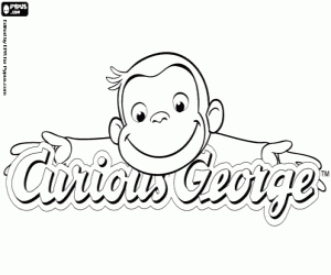 Logo of Curious George coloring page