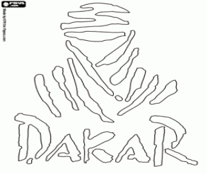 Logo of the Dakar Rally coloring page