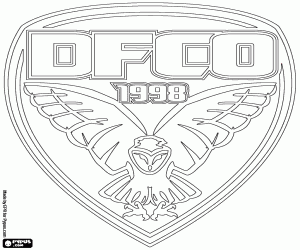 Logo of Dijon FCO coloring page