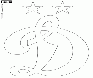 Logo of Dynamo Moscow coloring page