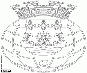 Logo of FC Arouca coloring page