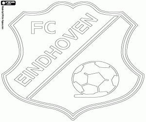 Logo of FC Eindhoven coloring page
