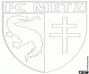 Logo of FC Metz coloring page