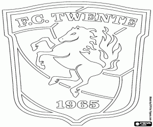 Logo of FC Twente coloring page
