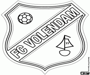 Logo of FC Volendam coloring page