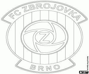 Logo of FC Zbrojovka Brno coloring page