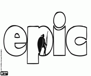 Logo of the film Epic coloring page