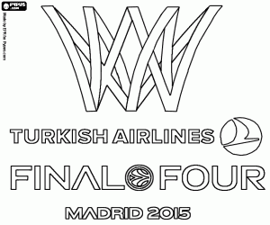 Logo Final Euroleague Madrid 2015 coloring page