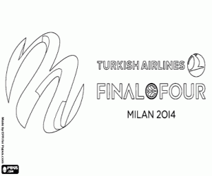 Logo of Final Four Milan 2014 coloring page