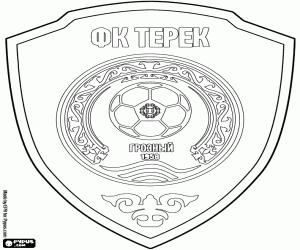 Logo of FK Terek Grozny coloring page