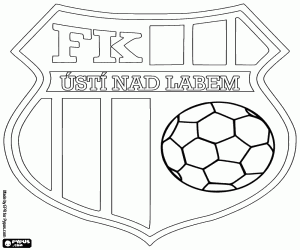 Logo of FK Ústí nad Labem coloring page
