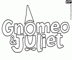 Logo of Gnomeo and Juliet coloring page
