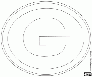 Logo of Green Bay Packers coloring page