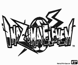 Logo of Inazuma Eleven coloring page