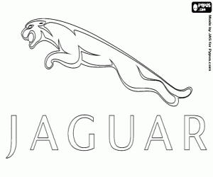 Logo of Jaguar coloring page