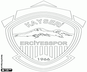 Logo of Kayseri Erciyesspor coloring page