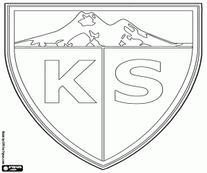 Logo of Kayserispor coloring page