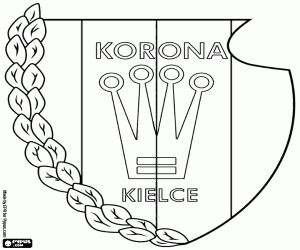 Logo of Korona Kielce coloring page