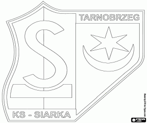 Logo of KS Siarka Tarnobrzeg coloring page