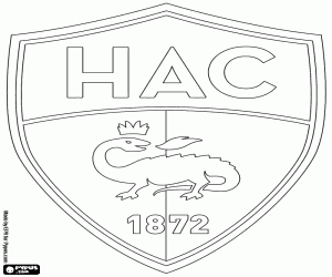Logo of Le Havre AC coloring page