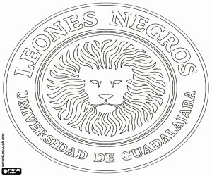 Logo of Leones Negros coloring page