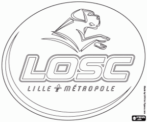 Logo of Lille coloring page