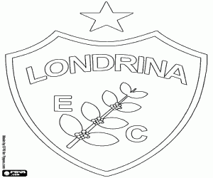 Logo of Londrina EC coloring page