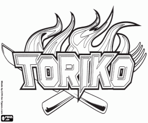 Logo of the manga and anime Toriko coloring page