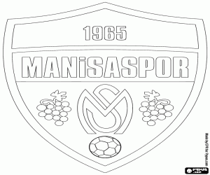 Logo of Manisaspor coloring page