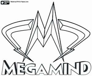 The logo of Megamid coloring page