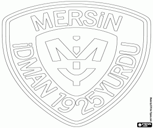 Logo of Mersin İdmanyurdu S.K. coloring page