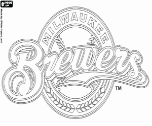 Logo of Milwaukee Brewers coloring page