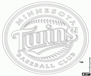 Logo of Minnesota Twins coloring page