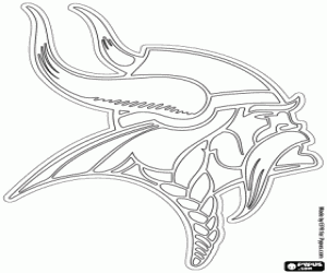 Logo of Minnesota Vikings coloring page